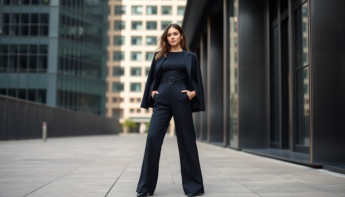 Classy All Black Outfits for Women: 15 Timeless Looks That Command Attention 4 Classy All Black Outfits for Women: 15 Timeless Looks That Command Attention 3
