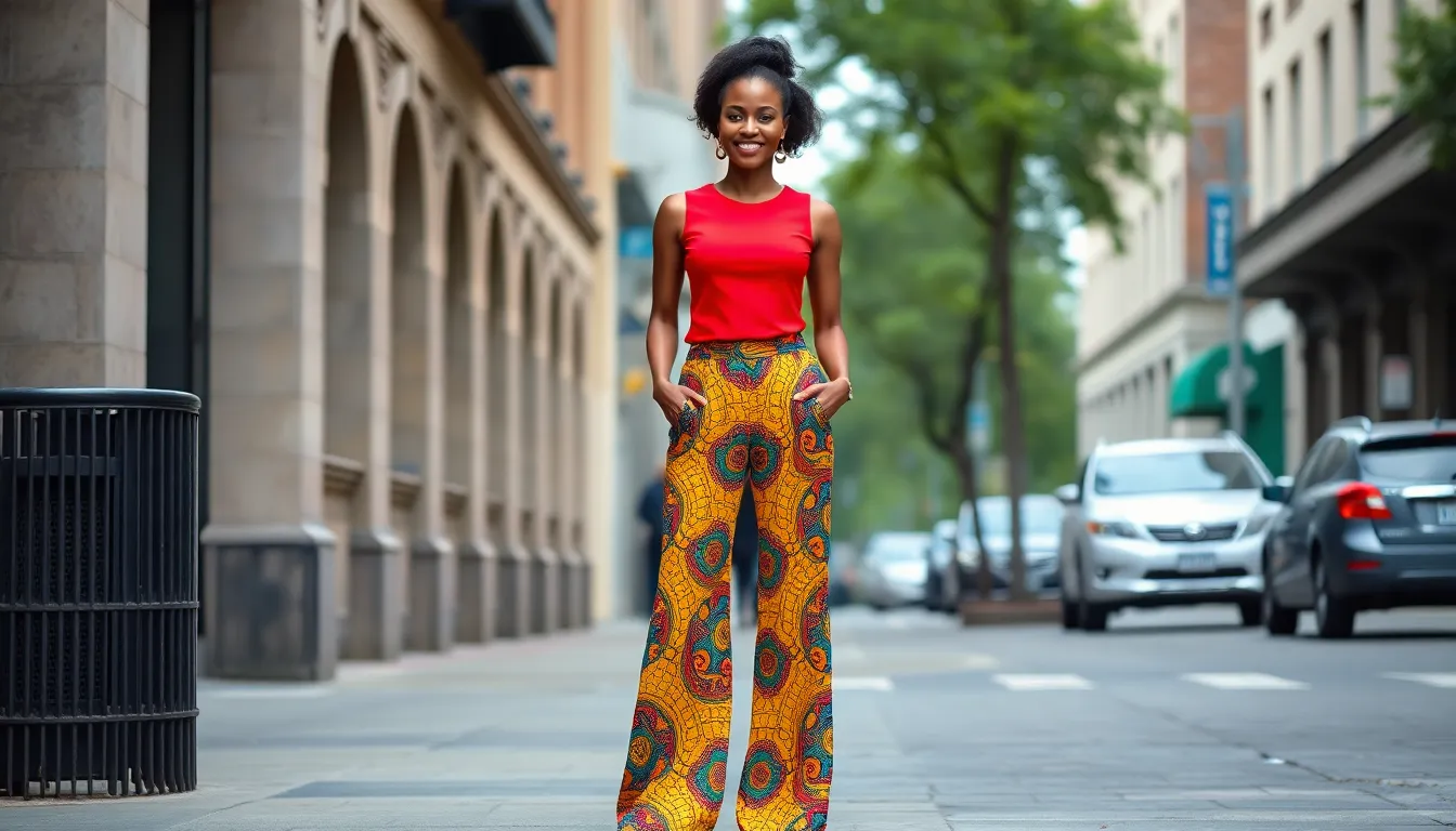Stunning Ankara Trousers and Top for Ladies: Style Guide + Where to Buy 4 Stunning Ankara Trousers and Top for Ladies: Style Guide + Where to Buy 3
