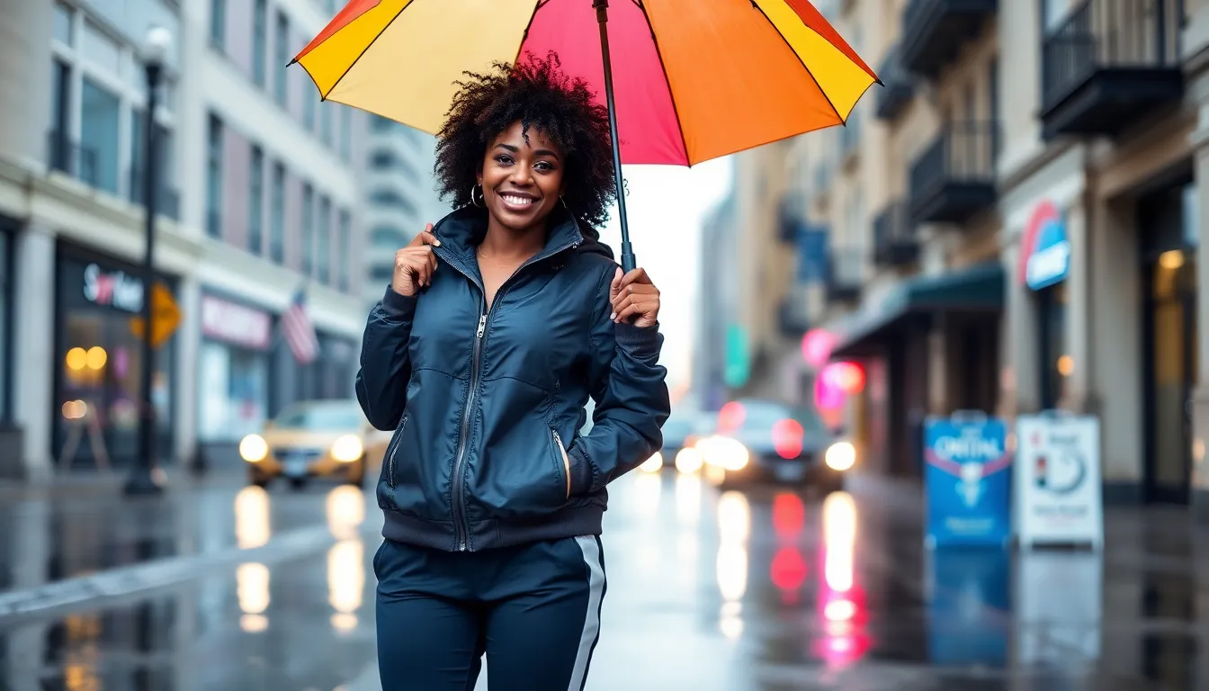 15 Chill Rainy Day Outfits for Black Women That Look Effortlessly Stylish 4 15 Chill Rainy Day Outfits for Black Women That Look Effortlessly Stylish 3