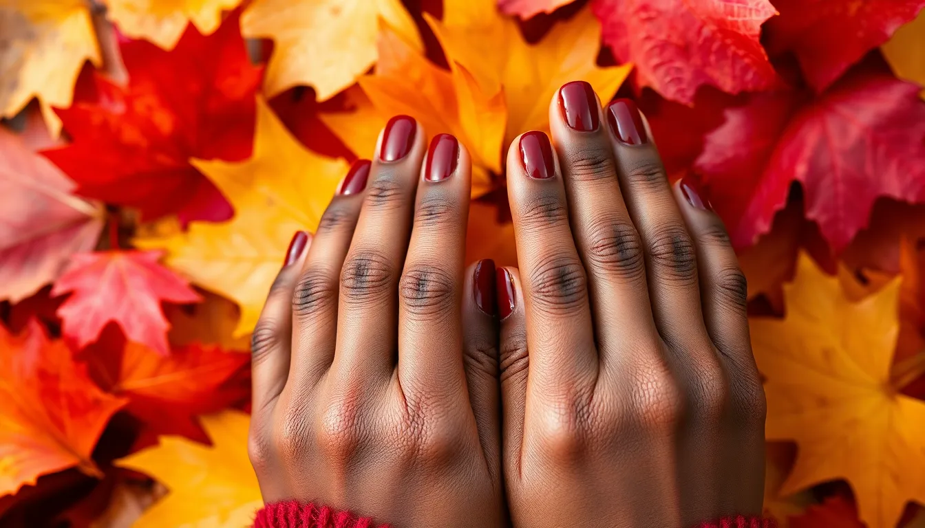12 Stunning Fall Nail Colors That Make Brown Skin Absolutely Glow 4 12 Stunning Fall Nail Colors That Make Brown Skin Absolutely Glow 3