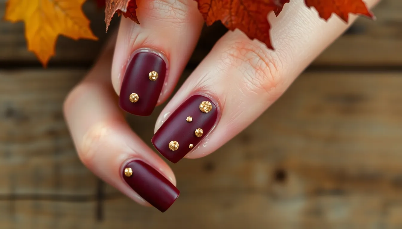 25 Stunning Fall Nail Designs for Short Nails That Actually Look Amazing 4 25 Stunning Fall Nail Designs for Short Nails That Actually Look Amazing 3