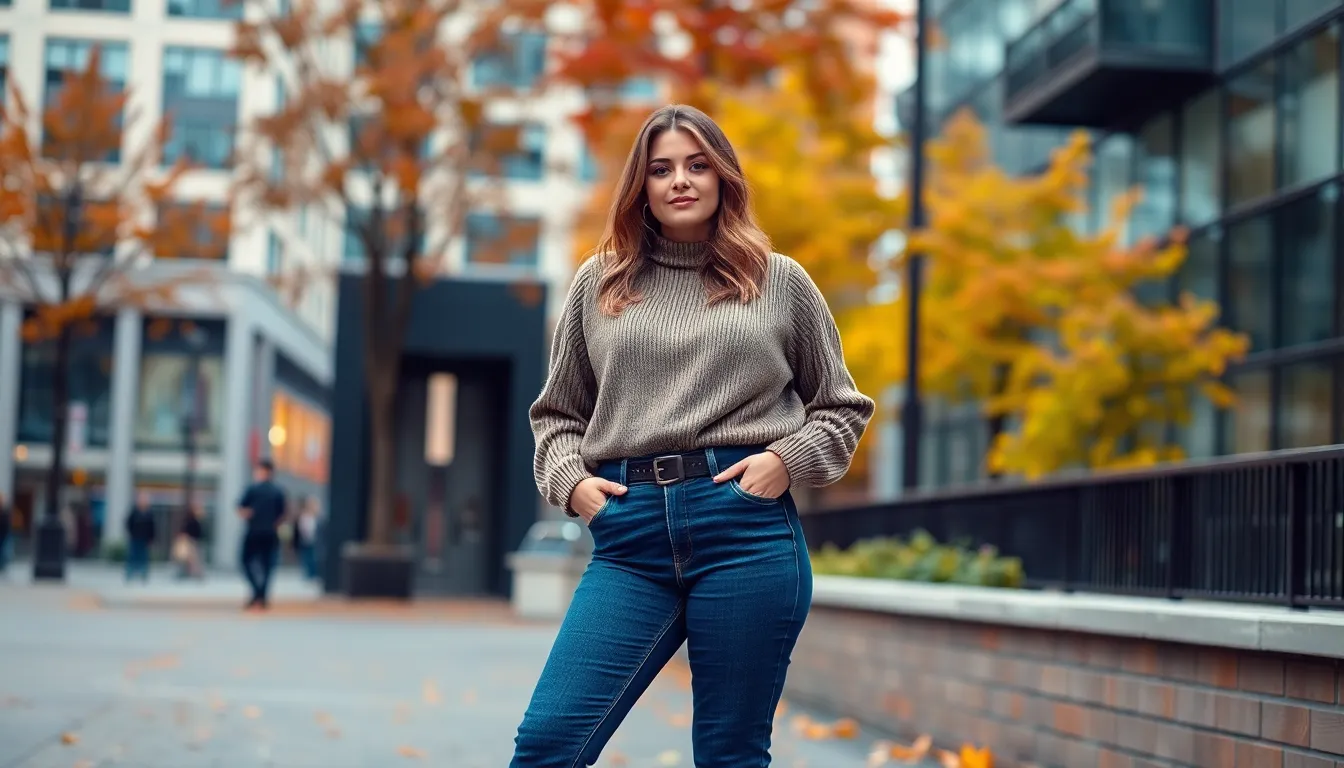 15 Stunning Fall Outfits for Mid Size Women That Actually Flatter Your Curves 4 15 Stunning Fall Outfits for Mid Size Women That Actually Flatter Your Curves 3
