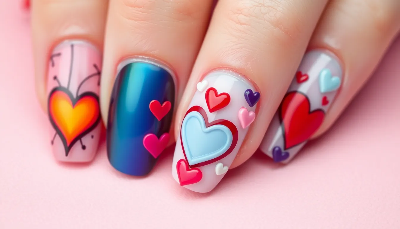 15 Stunning Gel Nail Designs for Valentine's Day That'll Make Hearts Skip a Beat 4 15 Stunning Gel Nail Designs for Valentine's Day That'll Make Hearts Skip a Beat 3