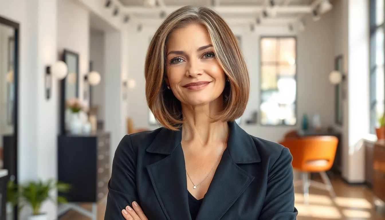 25 Stunning Mid Length Hairstyles for Women Over 50 That Look Amazing 4 25 Stunning Mid Length Hairstyles for Women Over 50 That Look Amazing 3