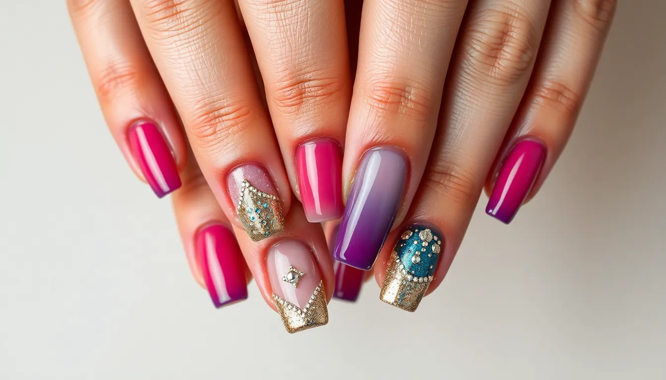 25 Stunning Nail Art Ideas for Short Square Nails That Look Amazing 3
