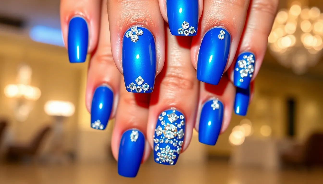 30+ Stunning Royal Blue Nail Ideas for Prom That'll Make You Shine All Night 4 30+ Stunning Royal Blue Nail Ideas for Prom That'll Make You Shine All Night 3