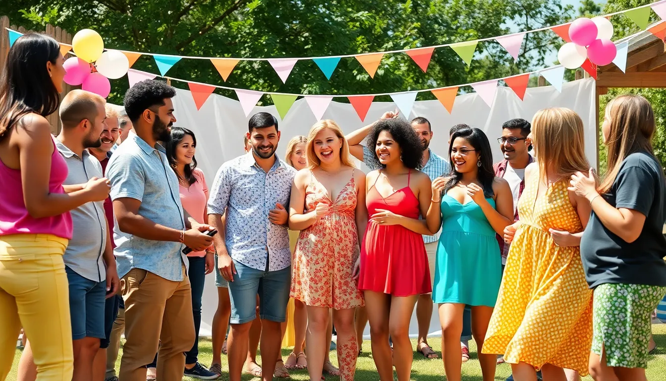 What to Wear to a Gender Reveal Party: 7 Perfect Outfit Ideas That Won't Upstage Mom 4 What to Wear to a Gender Reveal Party: 7 Perfect Outfit Ideas That Won't Upstage Mom 3