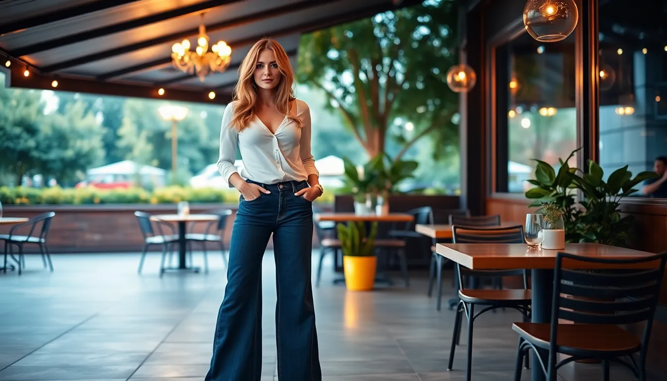7 Chic Wide Leg Jeans Date Night Outfits That'll Make You Look Effortlessly Stunning 4 7 Chic Wide Leg Jeans Date Night Outfits That'll Make You Look Effortlessly Stunning 3