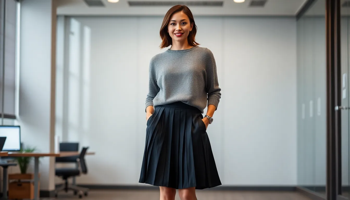 Black Skirt Outfit Ideas for Work: Professional Women's Office Style Guide 6 Black Skirt Outfit Ideas for Work: Professional Women's Office Style Guide 5