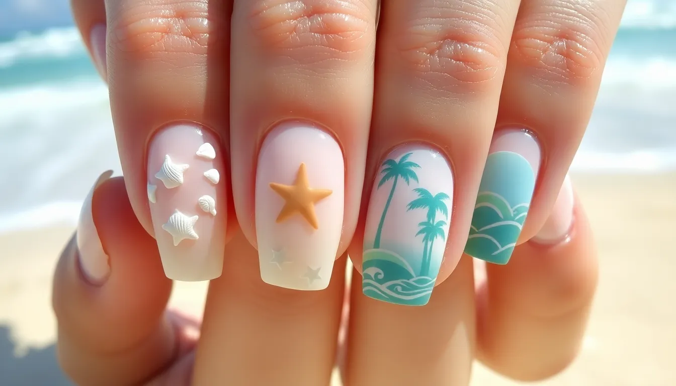 25 Cute French Tip Nail Designs for Summer That'll Make You Beach-Ready 6 25 Cute French Tip Nail Designs for Summer That'll Make You Beach-Ready 5
