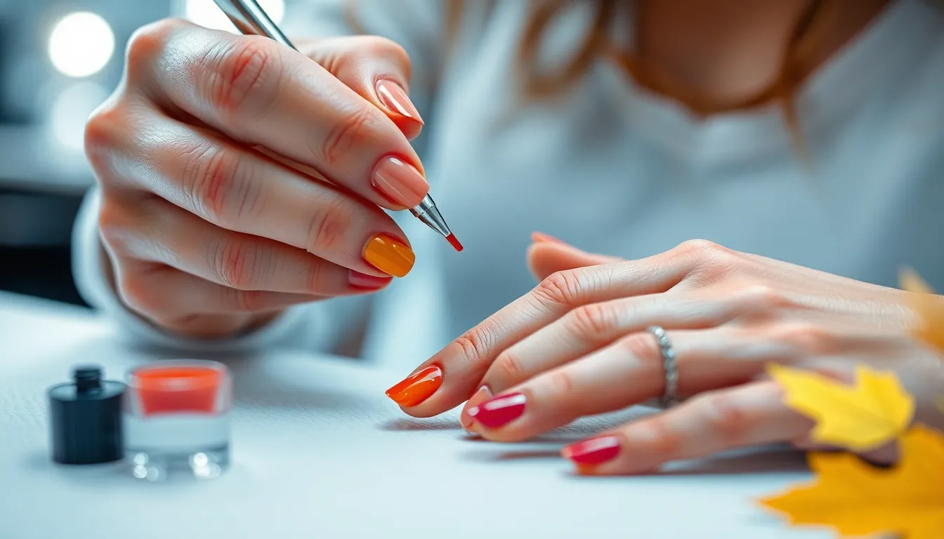 Fall Nails Different Color Each Nail: 15 Stunning Multi-Color Autumn Manicure Ideas 6 Fall Nails Different Color Each Nail: 15 Stunning Multi-Color Autumn Manicure Ideas 5