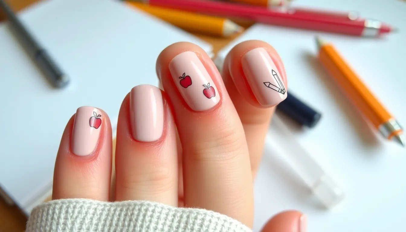 30+ Cute Back to School Nail Ideas That Are Classroom-Approved & Trendy 6 30+ Cute Back to School Nail Ideas That Are Classroom-Approved & Trendy 5