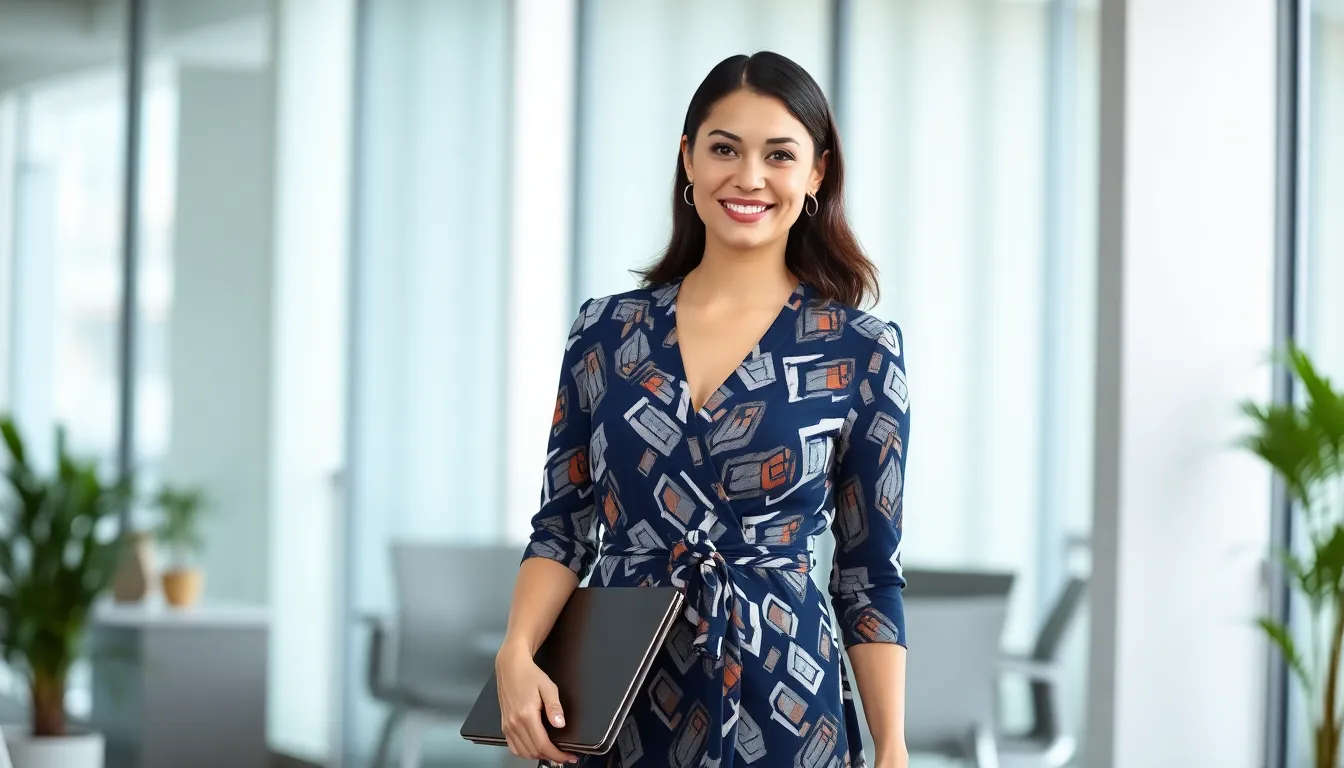 25 Best Office Dresses for Women: Professional Work Attire Guide 2025 6 25 Best Office Dresses for Women: Professional Work Attire Guide 2025 5