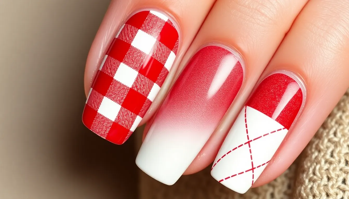25 Stunning Red and White Christmas Nail Designs You'll Want to Try This Holiday Season 6 25 Stunning Red and White Christmas Nail Designs You'll Want to Try This Holiday Season 5