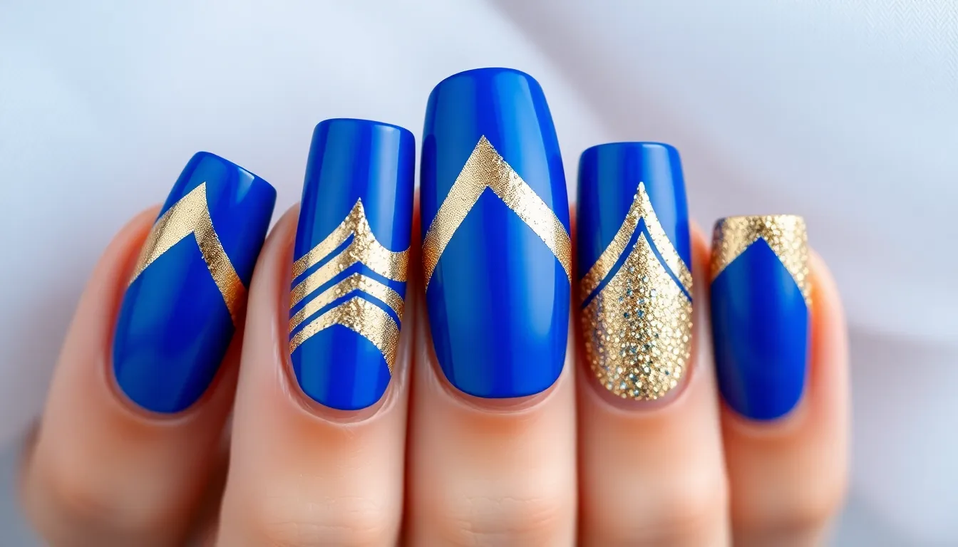 30+ Stunning Royal Blue Nail Ideas for Prom That'll Make You Shine All Night 6 30+ Stunning Royal Blue Nail Ideas for Prom That'll Make You Shine All Night 5