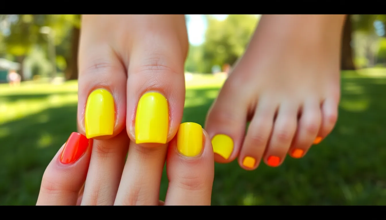 25 Short Nail and Toes Matching Ideas That Actually Look Chic (2025) 6 25 Short Nail and Toes Matching Ideas That Actually Look Chic (2025) 5