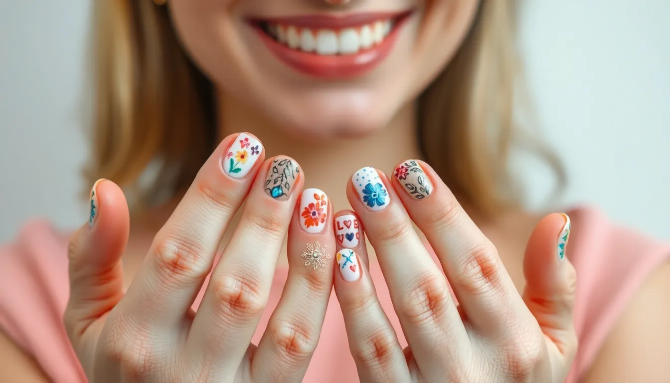 15 Simple Nail Art Ideas for Short Nails: Easy Designs Anyone Can Do at Home 6 15 Simple Nail Art Ideas for Short Nails: Easy Designs Anyone Can Do at Home 5