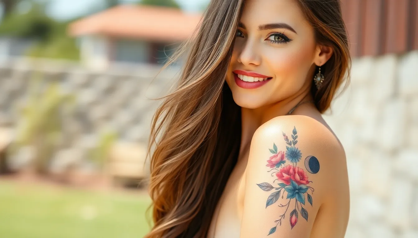 30 Stunning Tattoo Cover Up Ideas for Women's Shoulders (2025 Guide) 6 30 Stunning Tattoo Cover Up Ideas for Women's Shoulders (2025 Guide) 5