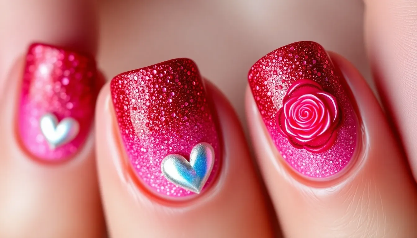 20 Stunning Valentine's Day Nail Ideas for Short Nails That'll Make You Fall in Love 6 20 Stunning Valentine's Day Nail Ideas for Short Nails That'll Make You Fall in Love 5