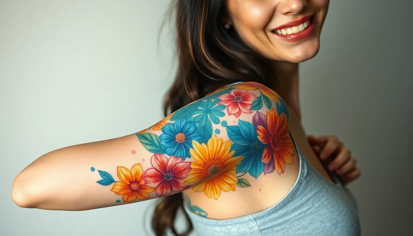 25 Stunning Arm Tattoo Cover Up Ideas for Women That Actually Work 8 25 Stunning Arm Tattoo Cover Up Ideas for Women That Actually Work 7
