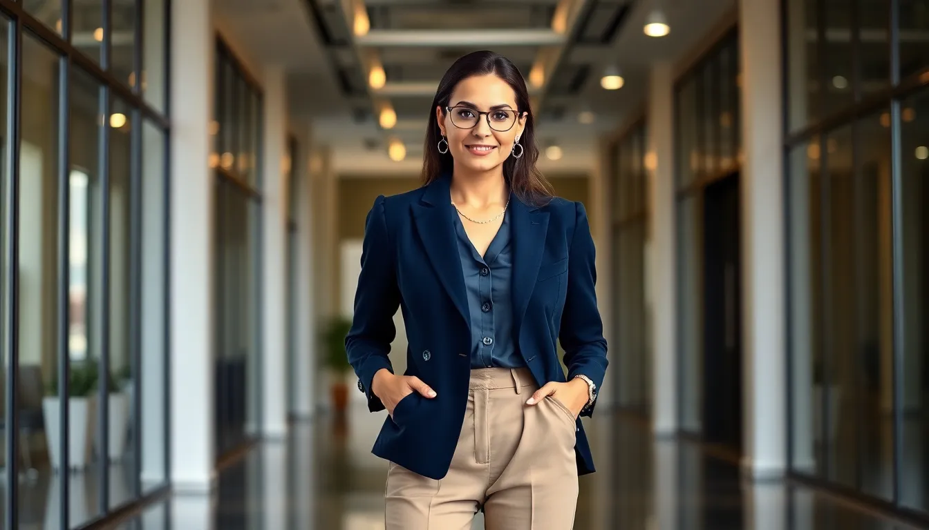 15 Chic Dark Blue Blazer Outfits for Women That Work for Any Occasion 8 15 Chic Dark Blue Blazer Outfits for Women That Work for Any Occasion 7
