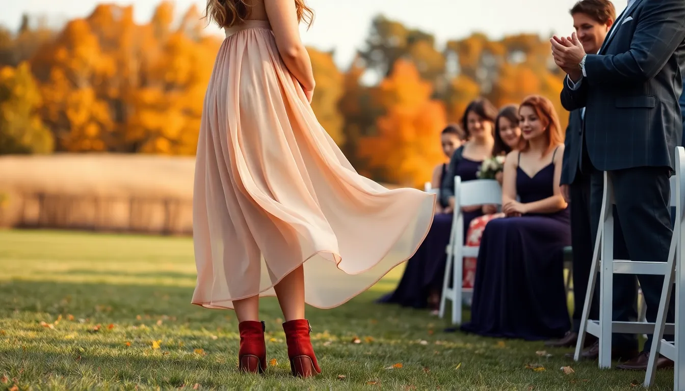 Fall Wedding Guest Dress with Boots: 15 Stylish Outfit Ideas for Autumn Ceremonies 8 Fall Wedding Guest Dress with Boots: 15 Stylish Outfit Ideas for Autumn Ceremonies 7