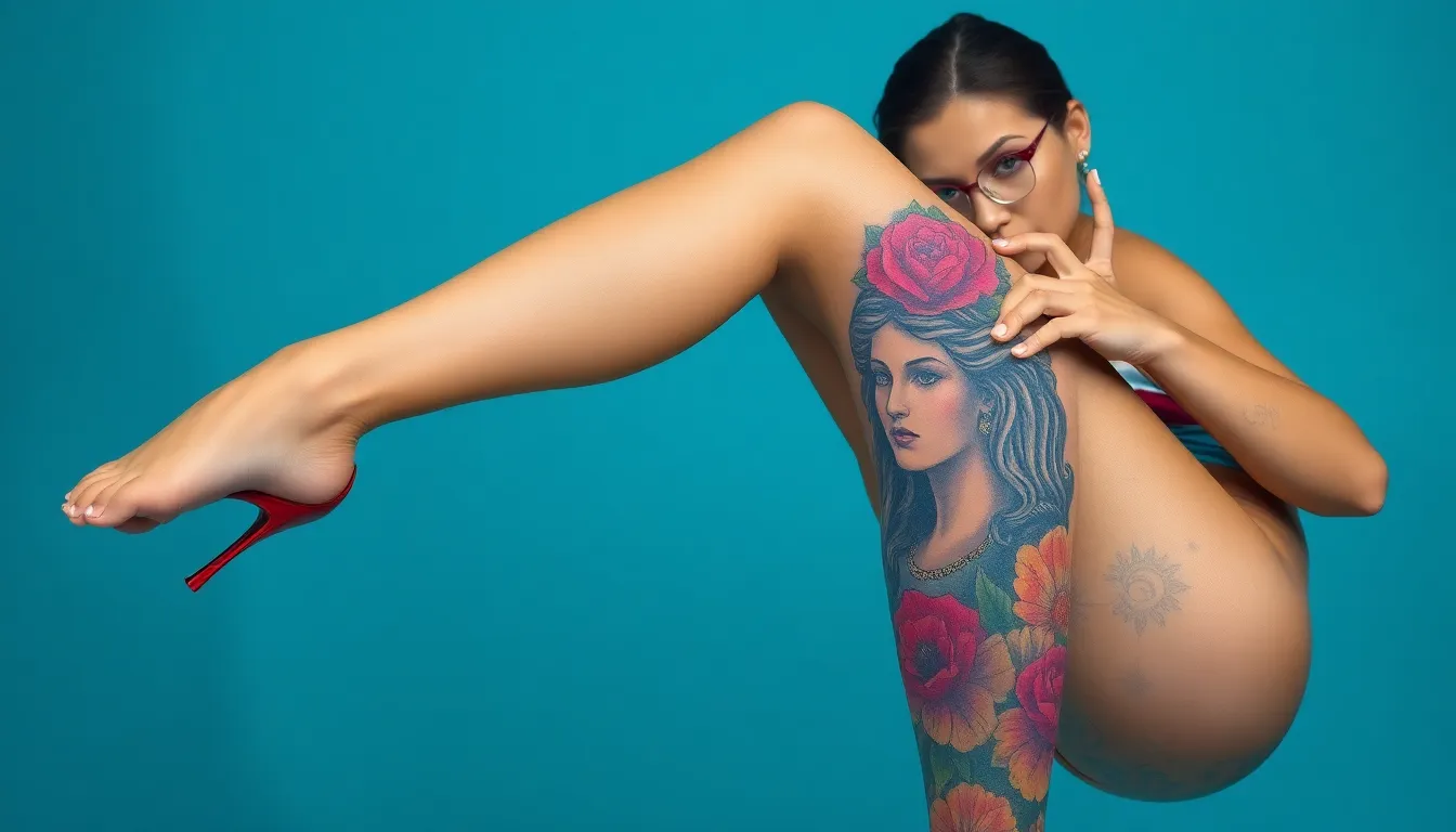 25 Stunning Leg Tattoo Cover Up Ideas for Women (Transform Your Unwanted Ink!) 8 25 Stunning Leg Tattoo Cover Up Ideas for Women (Transform Your Unwanted Ink!) 7