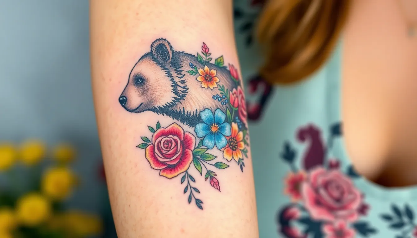50+ Fierce Mama Bear Tattoo Ideas for Women Who Protect Their Cubs 8 50+ Fierce Mama Bear Tattoo Ideas for Women Who Protect Their Cubs 7