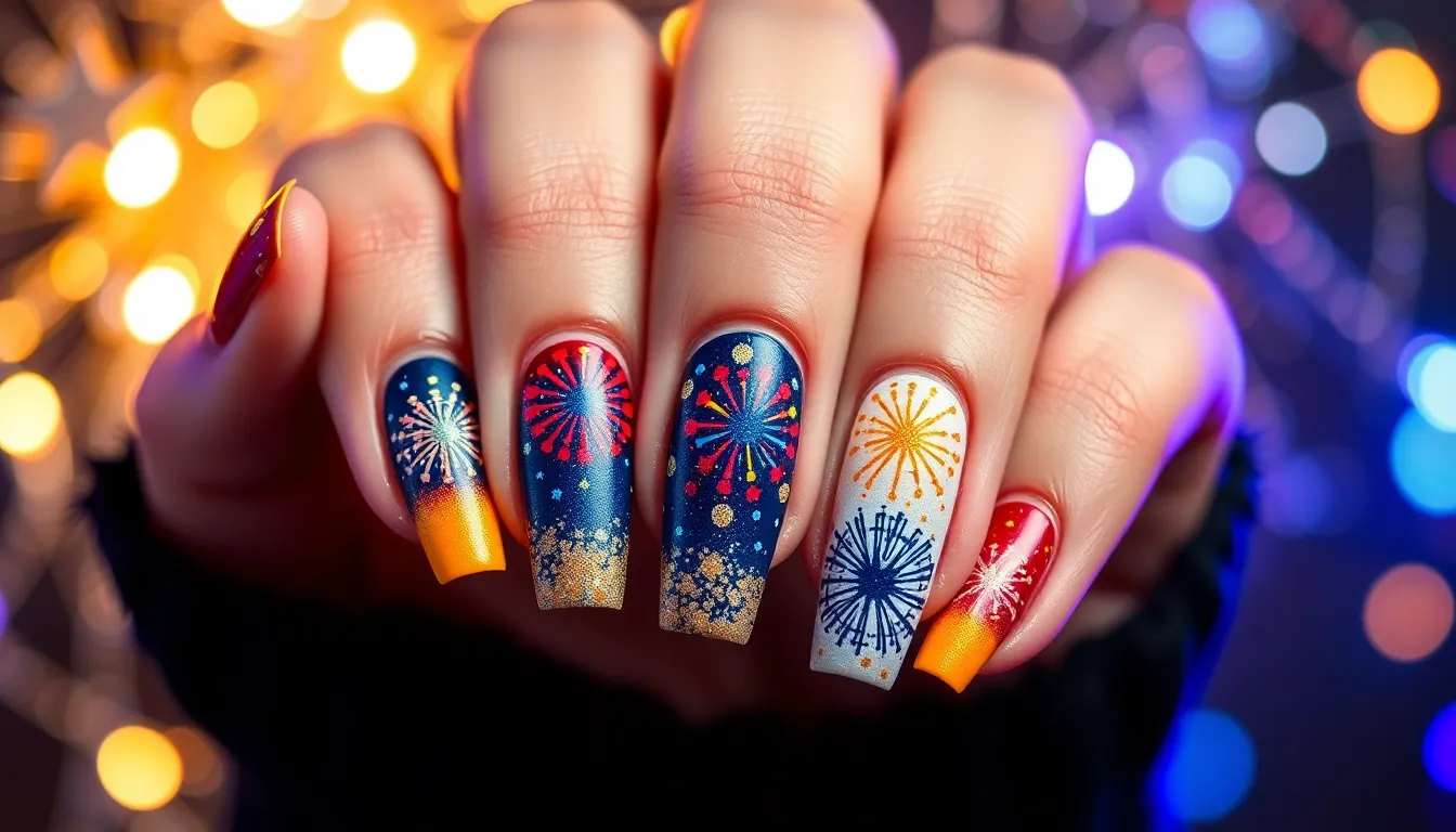 25 Stunning Nail Designs for New Year's Sparkle That'll Make You Shine 8 25 Stunning Nail Designs for New Year's Sparkle That'll Make You Shine 7