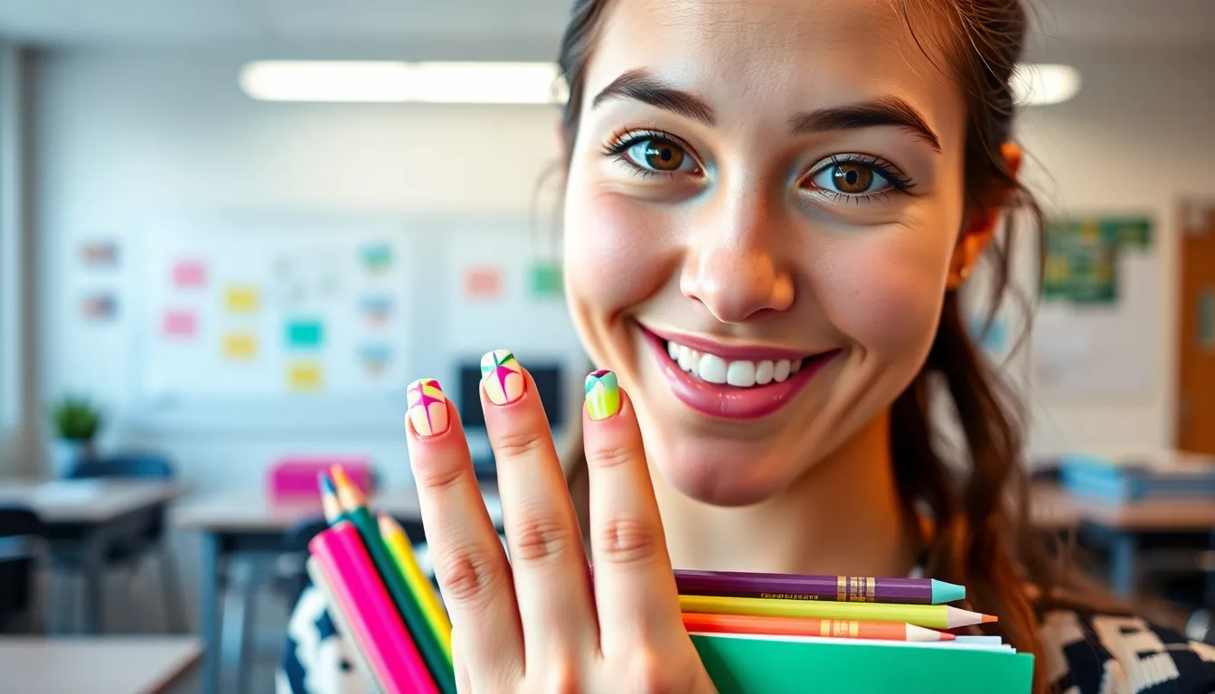 30+ Cute Back to School Nail Ideas That Are Classroom-Approved & Trendy 8 30+ Cute Back to School Nail Ideas That Are Classroom-Approved & Trendy 7