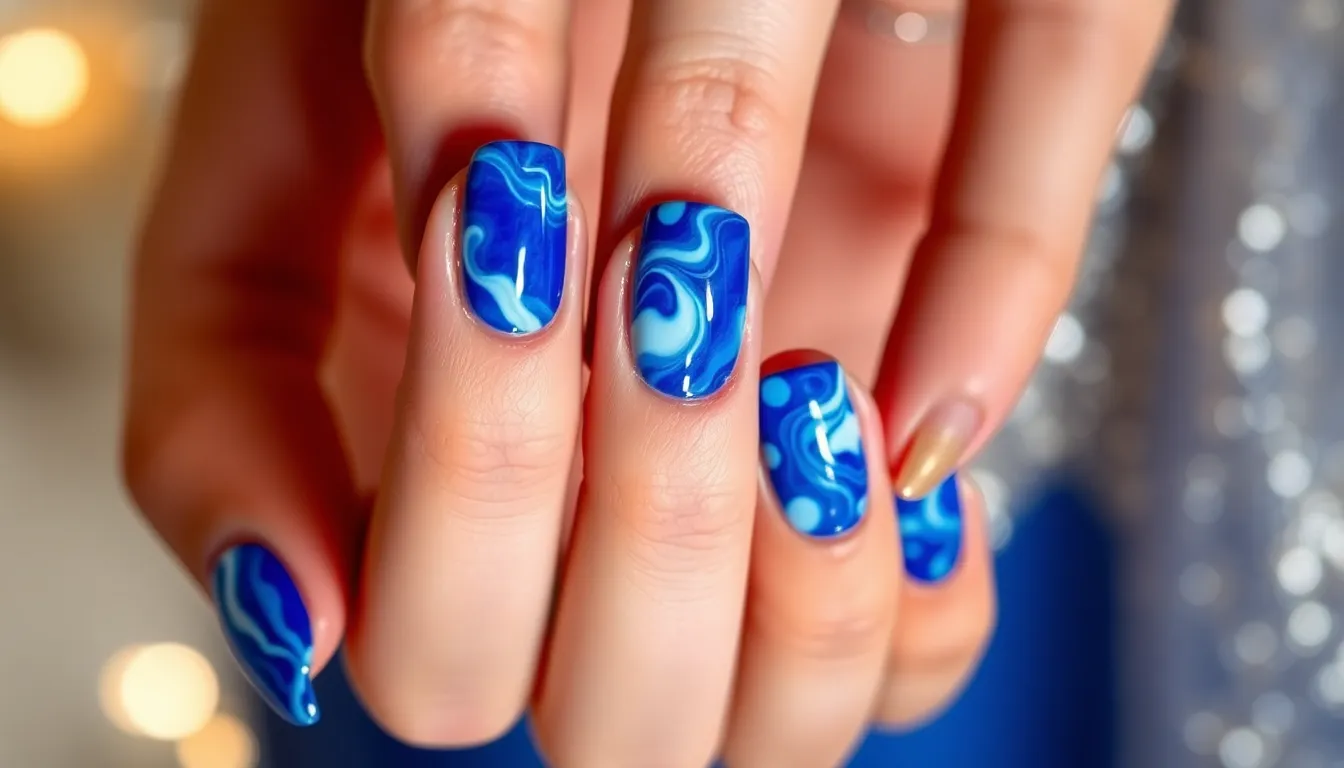 30+ Stunning Royal Blue Nail Ideas for Prom That'll Make You Shine All Night 8 30+ Stunning Royal Blue Nail Ideas for Prom That'll Make You Shine All Night 7