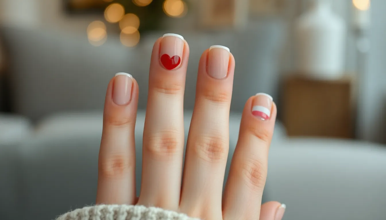 20 Stunning Valentine's Day Nail Ideas for Short Nails That'll Make You Fall in Love 8 20 Stunning Valentine's Day Nail Ideas for Short Nails That'll Make You Fall in Love 7