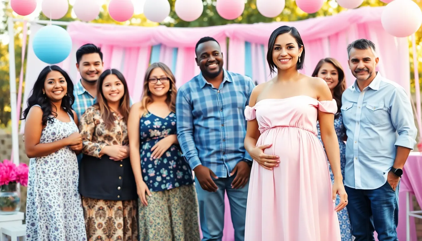 What to Wear to a Gender Reveal Party: 7 Perfect Outfit Ideas That Won't Upstage Mom 8 What to Wear to a Gender Reveal Party: 7 Perfect Outfit Ideas That Won't Upstage Mom 7