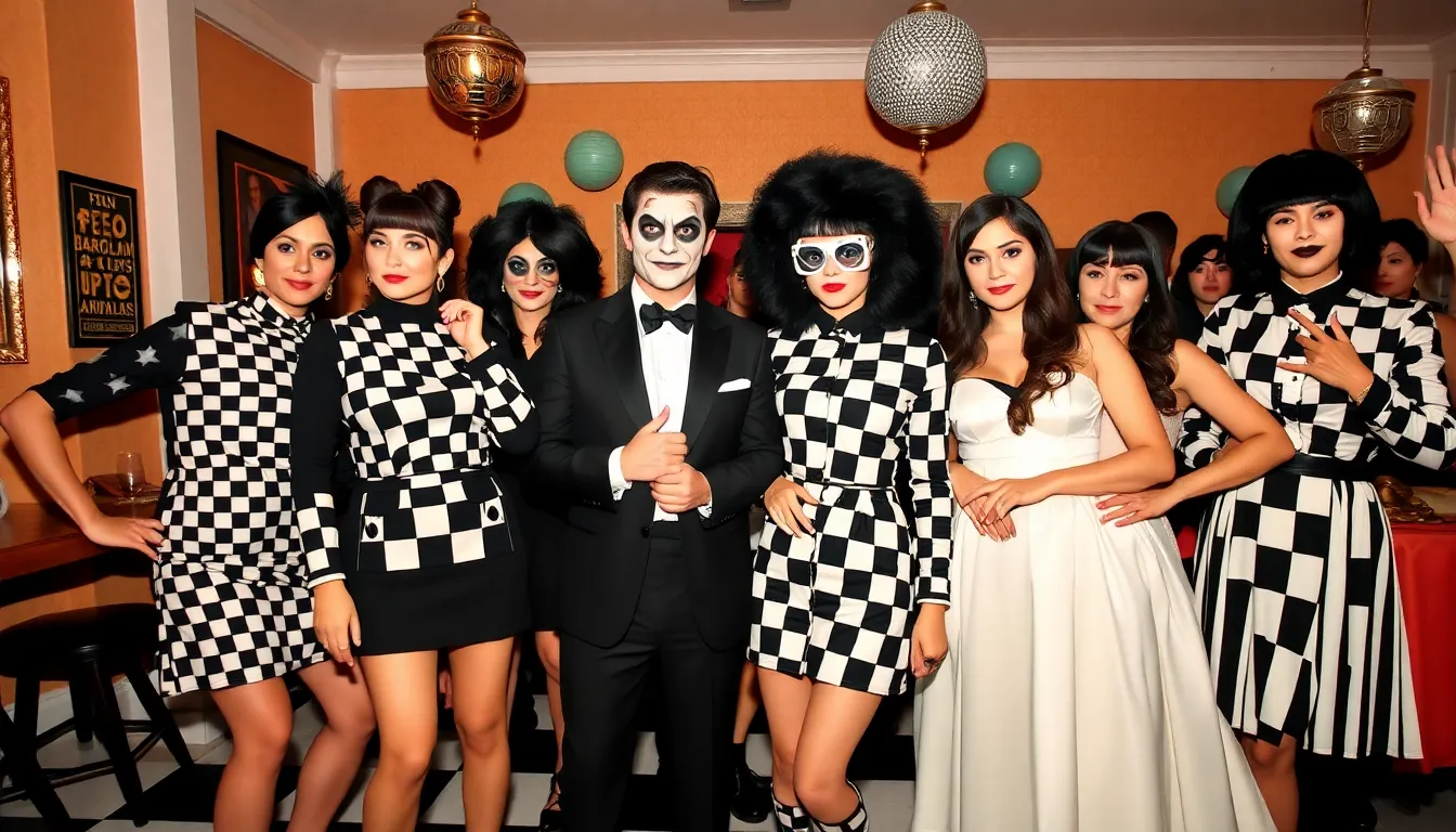 25 Stunning Black and White Themed Party Outfits That Will Make You Stand Out 10 25 Stunning Black and White Themed Party Outfits That Will Make You Stand Out 9