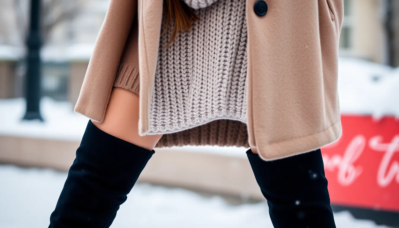 25 Chic Black Knee High Boots Winter Outfits That'll Keep You Stylish & Warm 10 25 Chic Black Knee High Boots Winter Outfits That'll Keep You Stylish & Warm 9