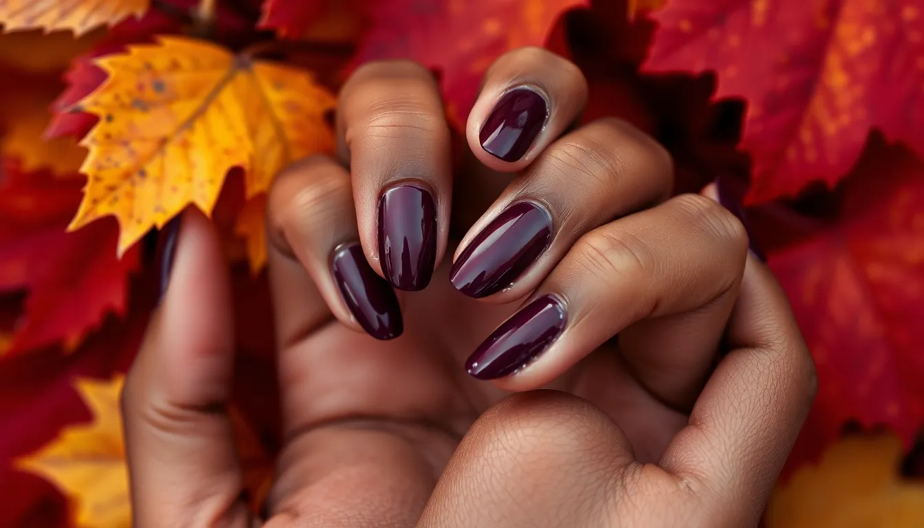 12 Stunning Fall Nail Colors That Make Brown Skin Absolutely Glow 10 12 Stunning Fall Nail Colors That Make Brown Skin Absolutely Glow 9
