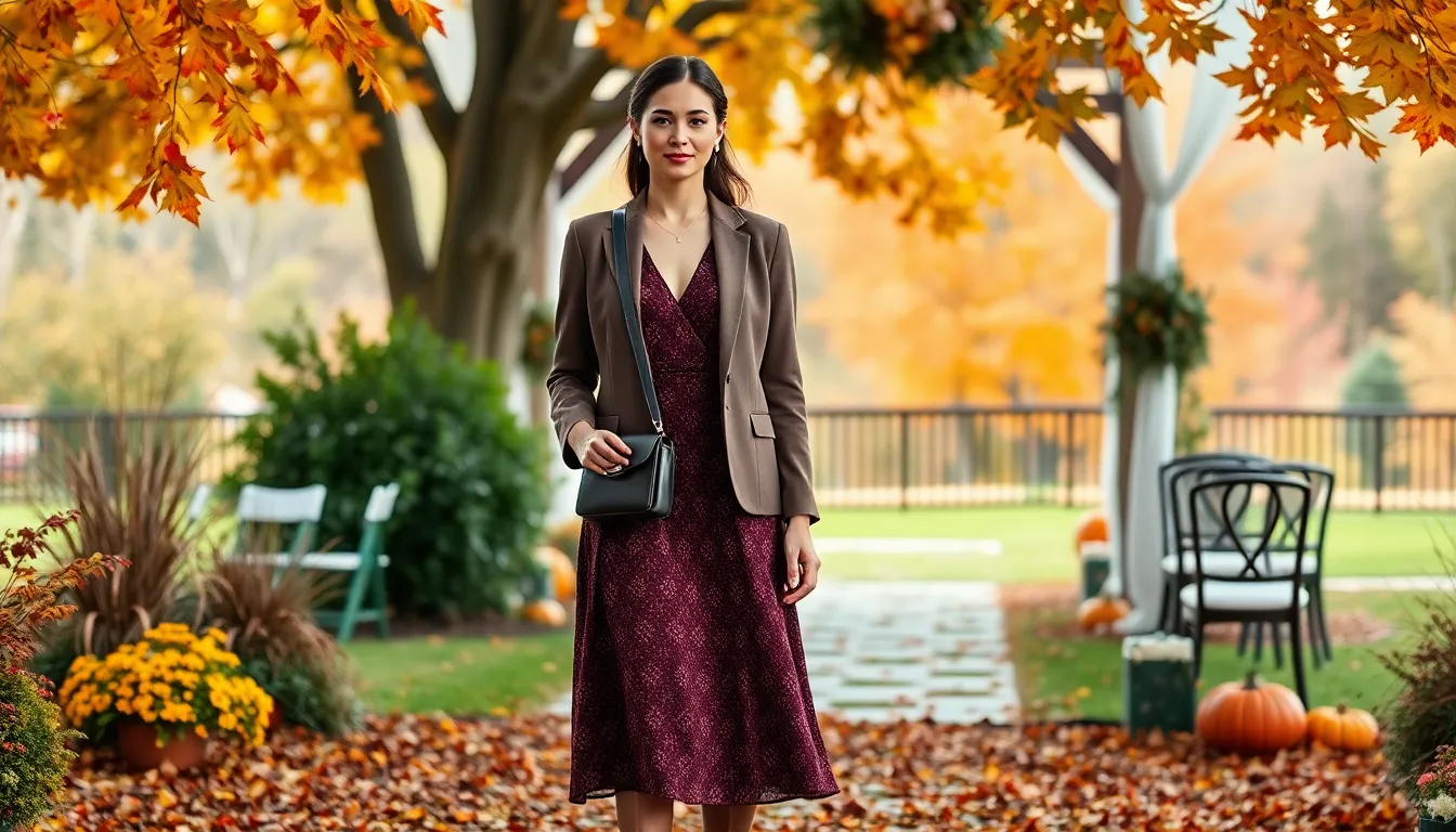 Fall Wedding Guest Dress with Boots: 15 Stylish Outfit Ideas for Autumn Ceremonies 10 Fall Wedding Guest Dress with Boots: 15 Stylish Outfit Ideas for Autumn Ceremonies 9
