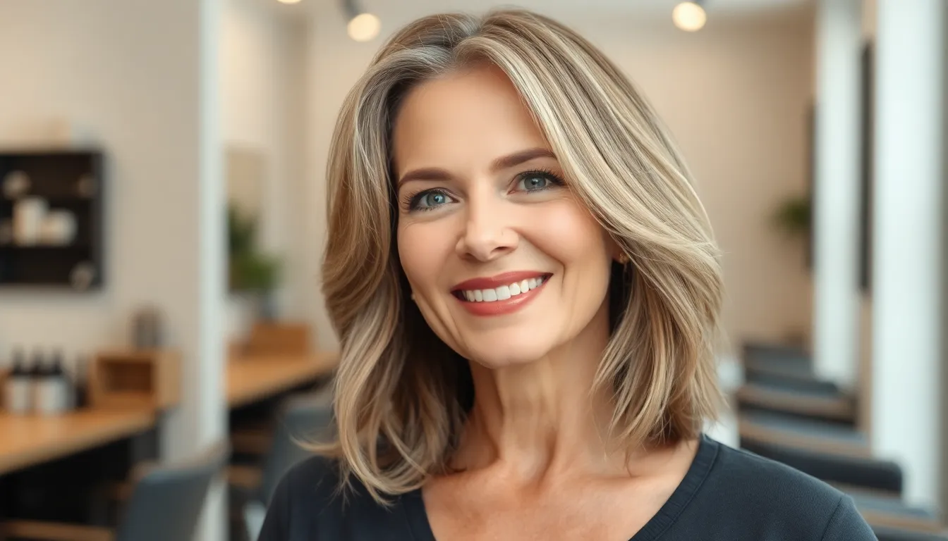25 Stunning Mid Length Hairstyles for Women Over 50 That Look Amazing 10 25 Stunning Mid Length Hairstyles for Women Over 50 That Look Amazing 9
