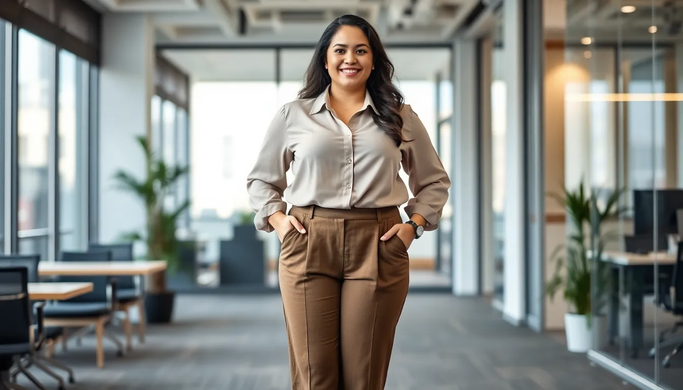 15 Chic Plus Size Fall Outfits for Work That'll Make You Look Like a Boss 10 15 Chic Plus Size Fall Outfits for Work That'll Make You Look Like a Boss 9
