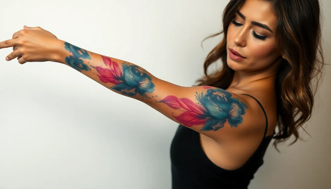 50+ Stunning Tattoo Sleeve Filler Ideas for Women That Complete Your Ink 10 50+ Stunning Tattoo Sleeve Filler Ideas for Women That Complete Your Ink 9