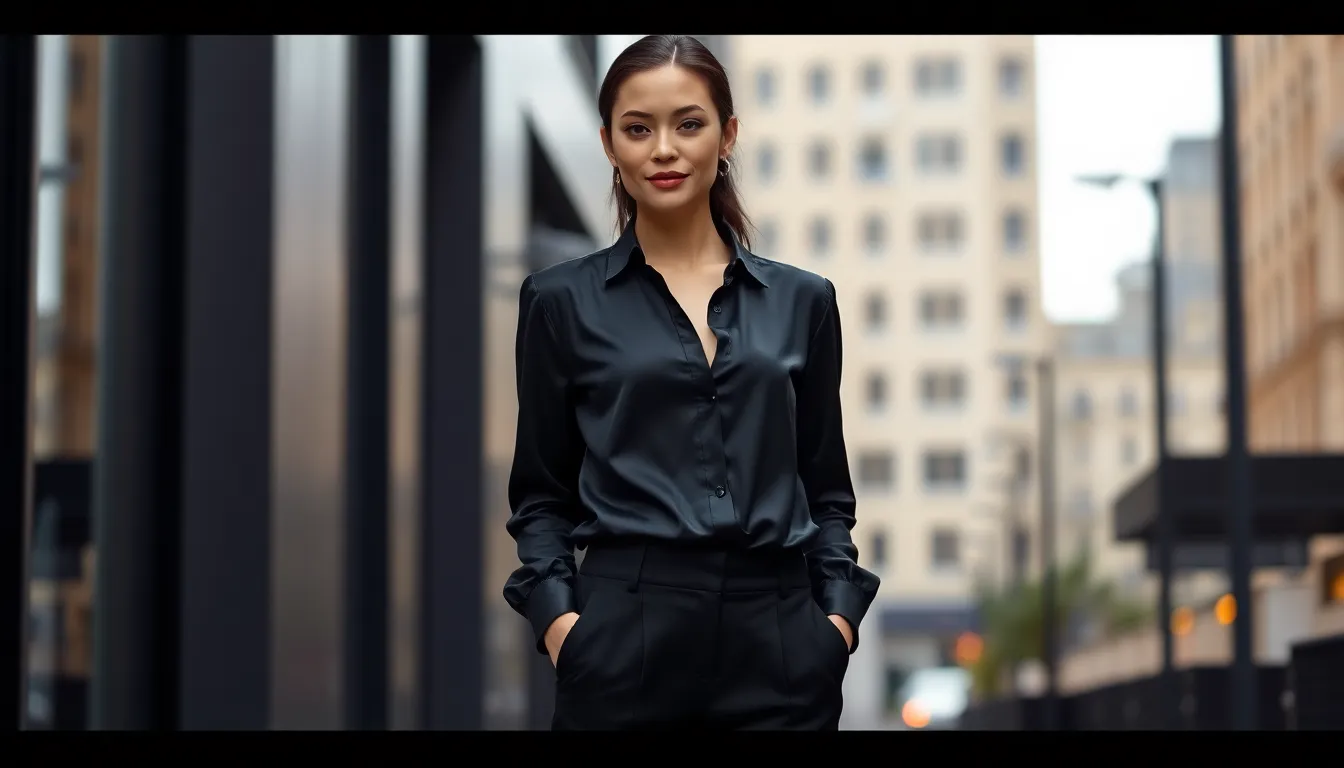 Classy All Black Outfits for Women: 15 Timeless Looks That Command Attention 12 Classy All Black Outfits for Women: 15 Timeless Looks That Command Attention 11