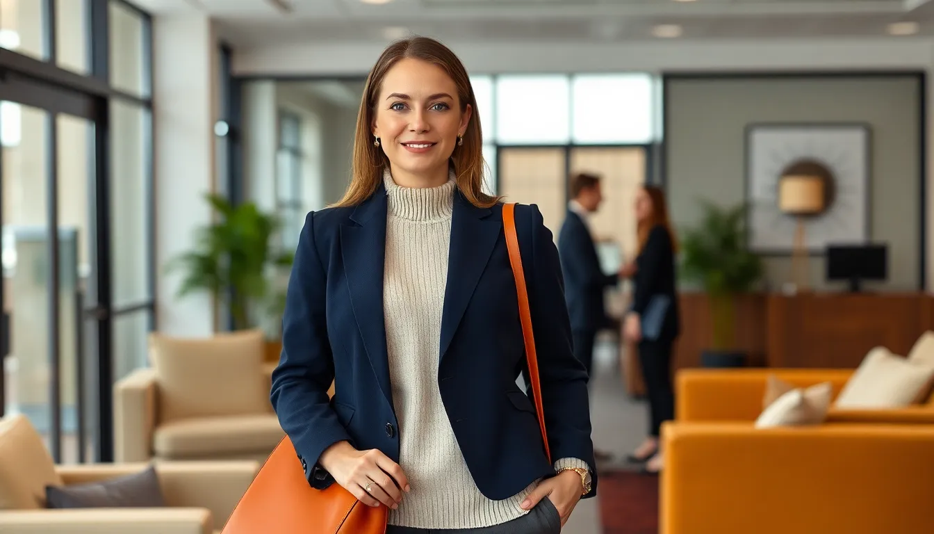 25 Chic Business Casual Winter Outfits for Women That Work in Any Office 12 25 Chic Business Casual Winter Outfits for Women That Work in Any Office 11