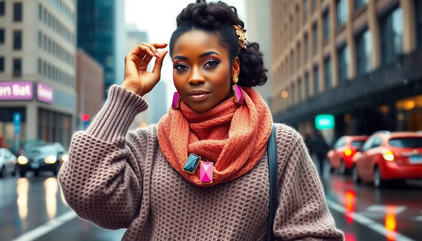 15 Chill Rainy Day Outfits for Black Women That Look Effortlessly Stylish 12 15 Chill Rainy Day Outfits for Black Women That Look Effortlessly Stylish 11