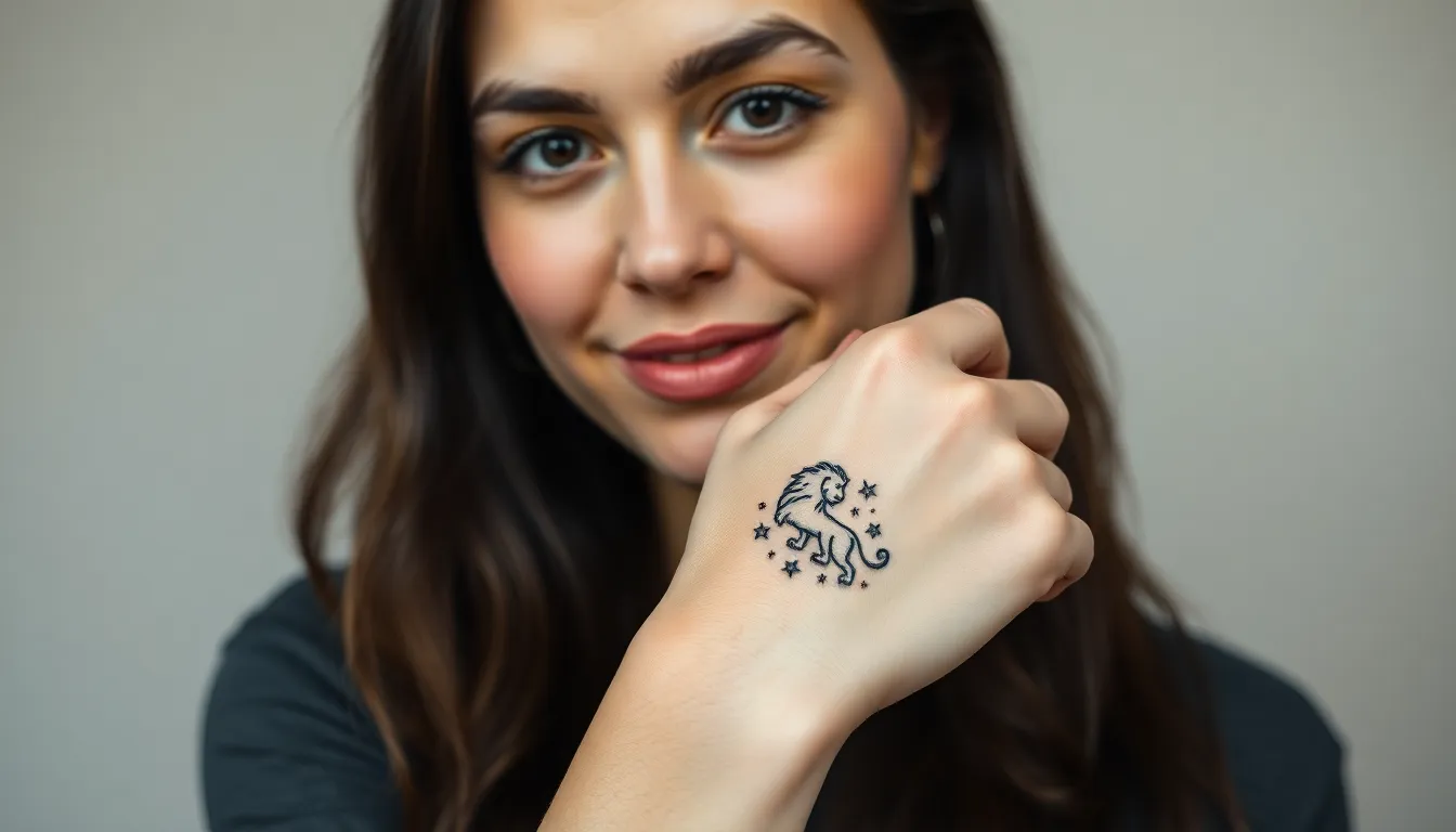 25 Stunning Leo Sign Tattoo Ideas for Women That Show Your Fierce Zodiac Pride 12 25 Stunning Leo Sign Tattoo Ideas for Women That Show Your Fierce Zodiac Pride 11