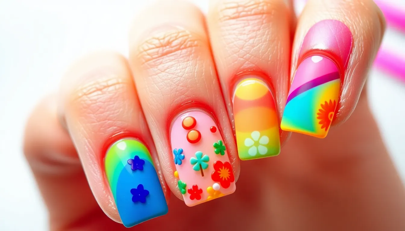 25 Stunning Nail Art Ideas for Short Square Nails That Look Amazing 11