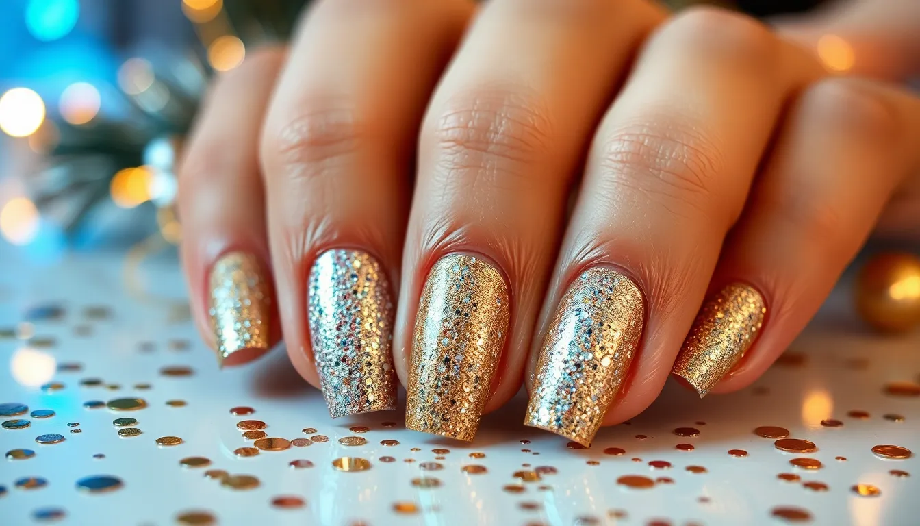 25 Stunning Nail Designs for New Year's Sparkle That'll Make You Shine 12 25 Stunning Nail Designs for New Year's Sparkle That'll Make You Shine 11