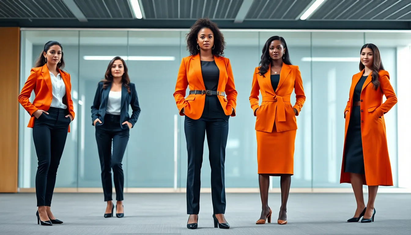 15 Stunning Orange Blazer Outfits for Women: Office Style Guide That Commands Attention 12 15 Stunning Orange Blazer Outfits for Women: Office Style Guide That Commands Attention 11