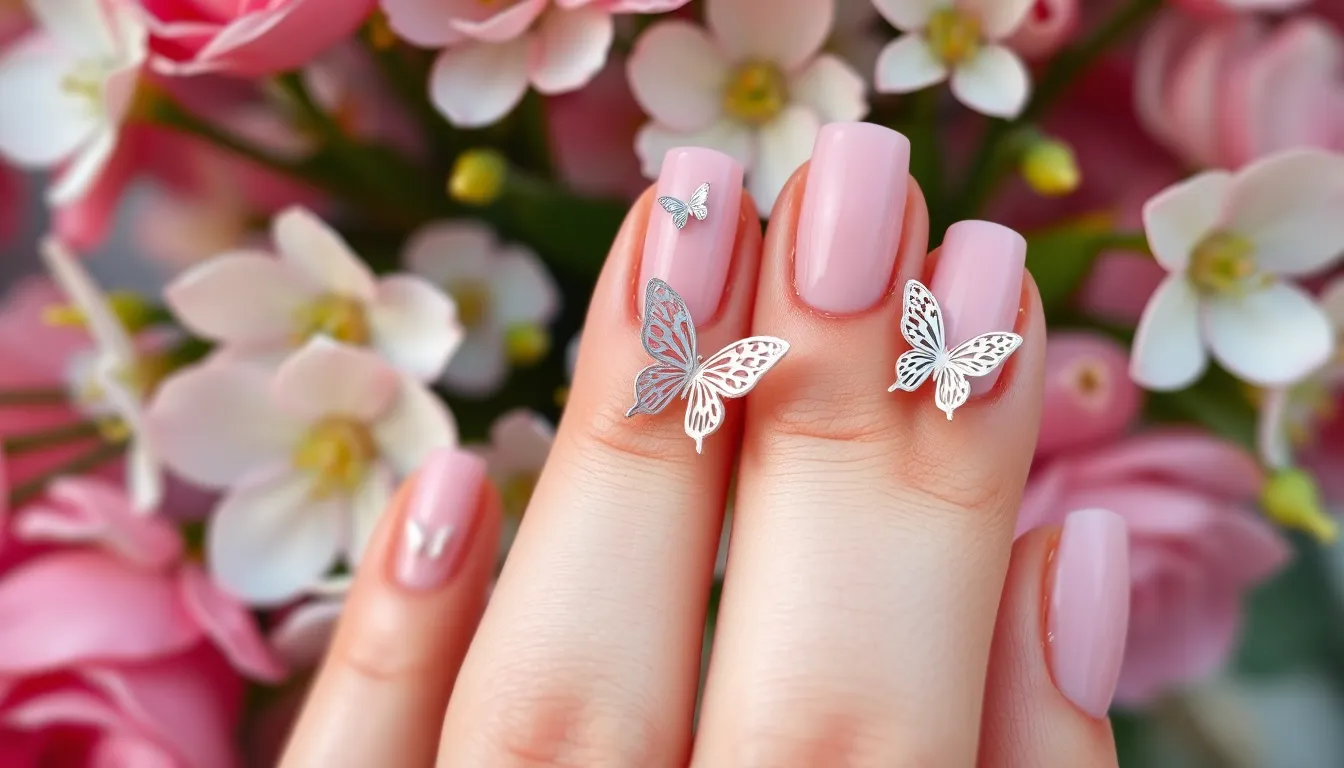 25 Stunning Pink Nail Extension Designs for Your Perfect Wedding Day 12 25 Stunning Pink Nail Extension Designs for Your Perfect Wedding Day 11