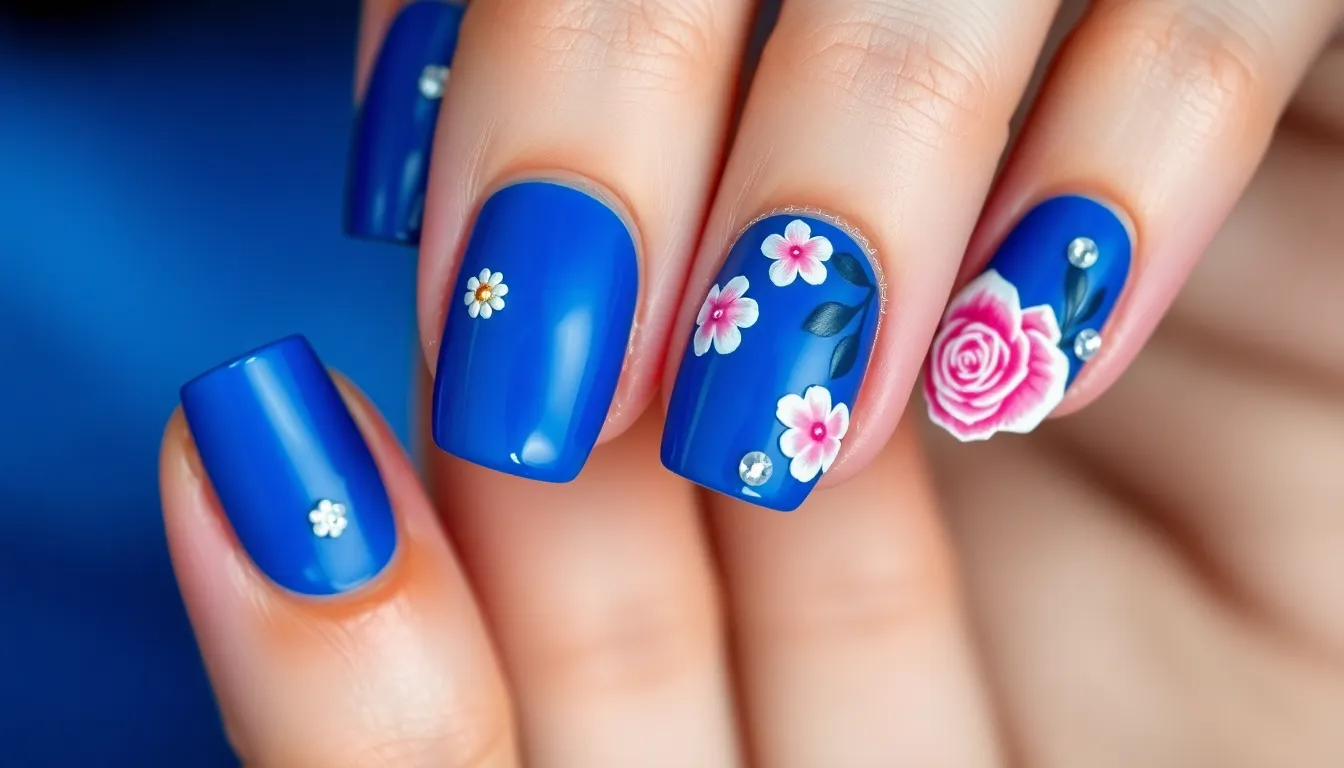 30+ Stunning Royal Blue Nail Ideas for Prom That'll Make You Shine All Night 12 30+ Stunning Royal Blue Nail Ideas for Prom That'll Make You Shine All Night 11