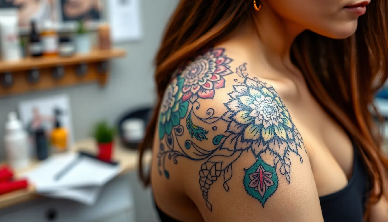 30 Stunning Tattoo Cover Up Ideas for Women's Shoulders (2025 Guide) 12 30 Stunning Tattoo Cover Up Ideas for Women's Shoulders (2025 Guide) 11